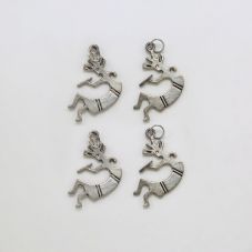 Kokopelli Antique Silver Charm