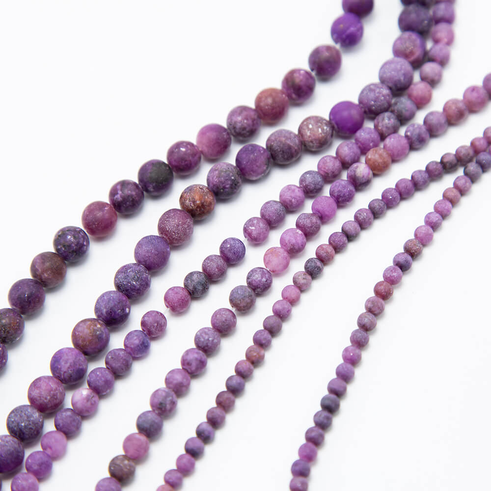 Matte Kunzite Round Beads