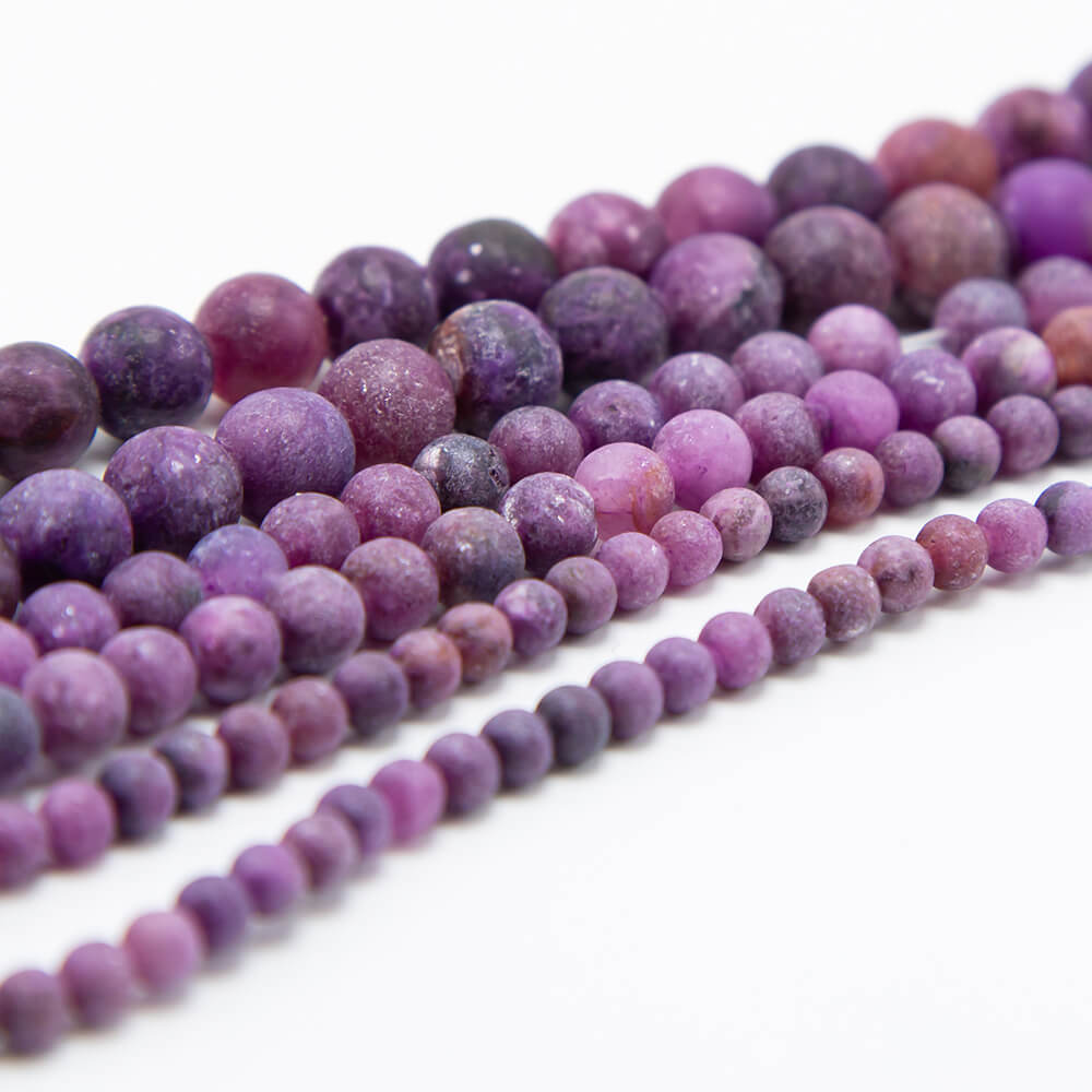 Matte Kunzite Round Beads