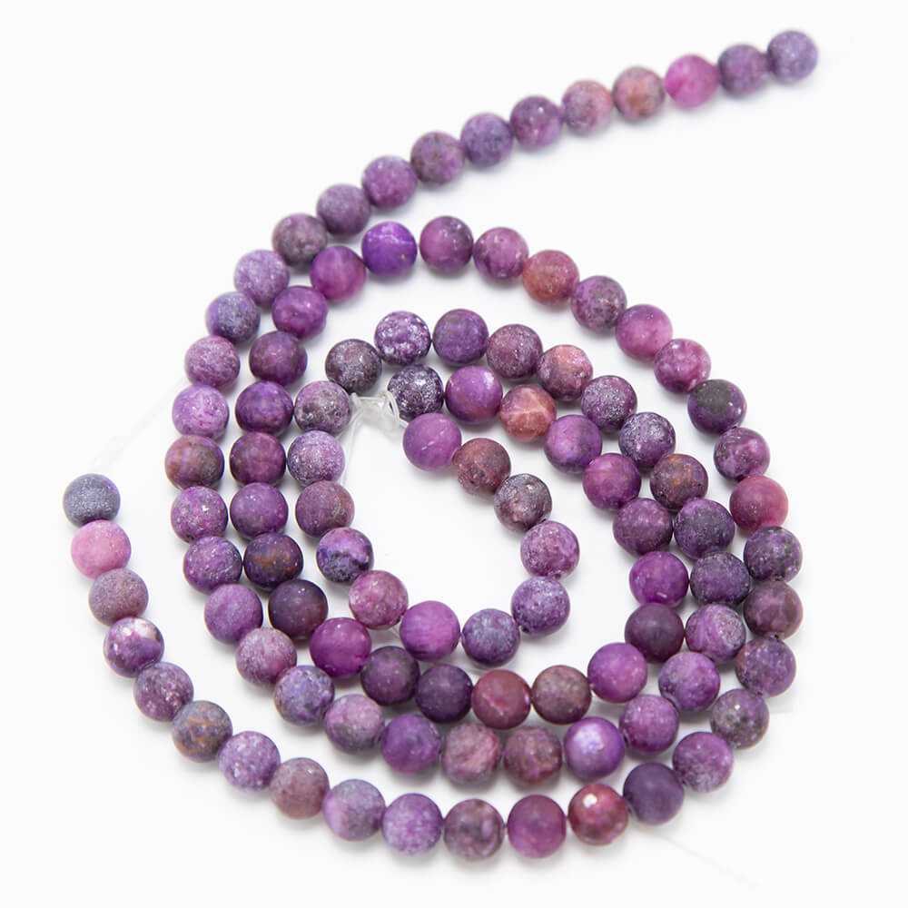 Matte Kunzite Round Beads