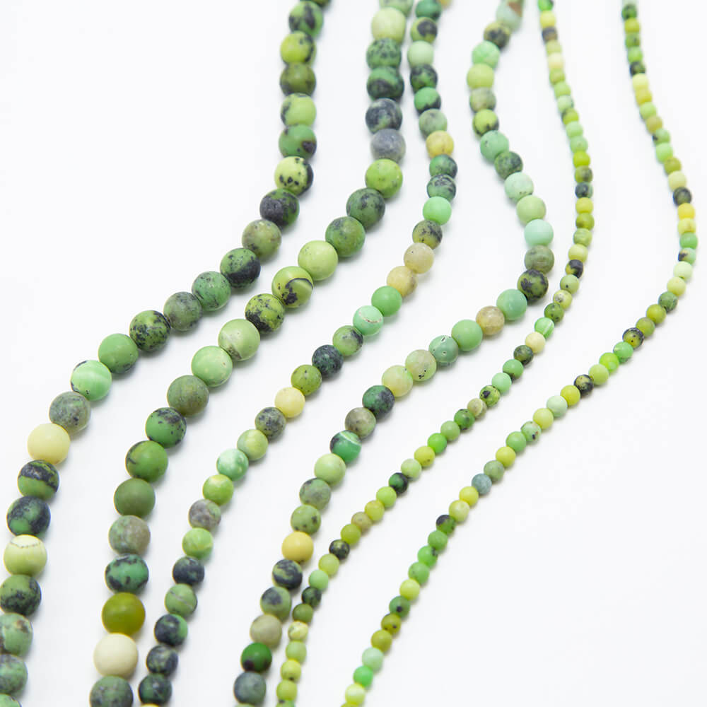 Chrysoprase Matte Round Beads