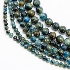 Blue Phlogopite Round Beads