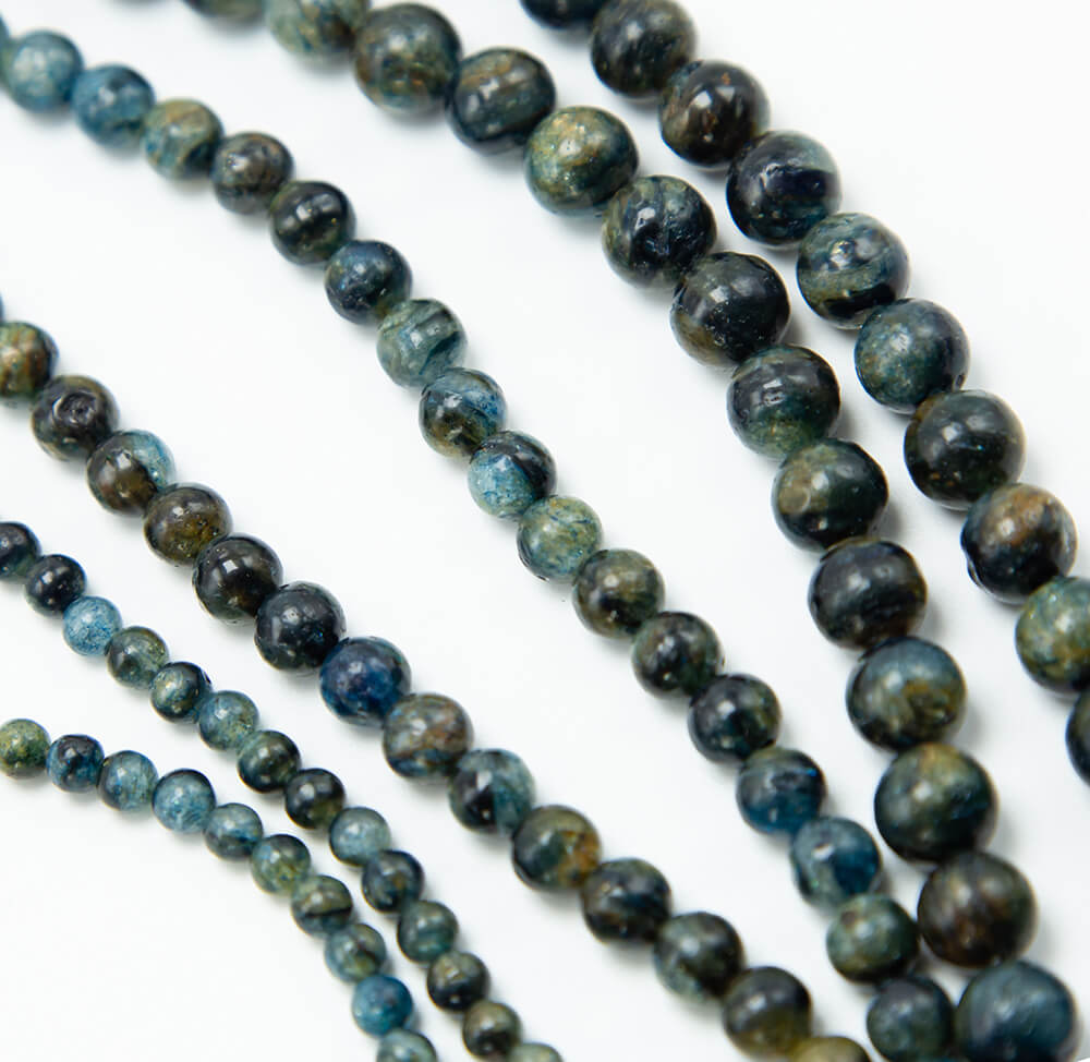 Blue Phlogopite Round Beads