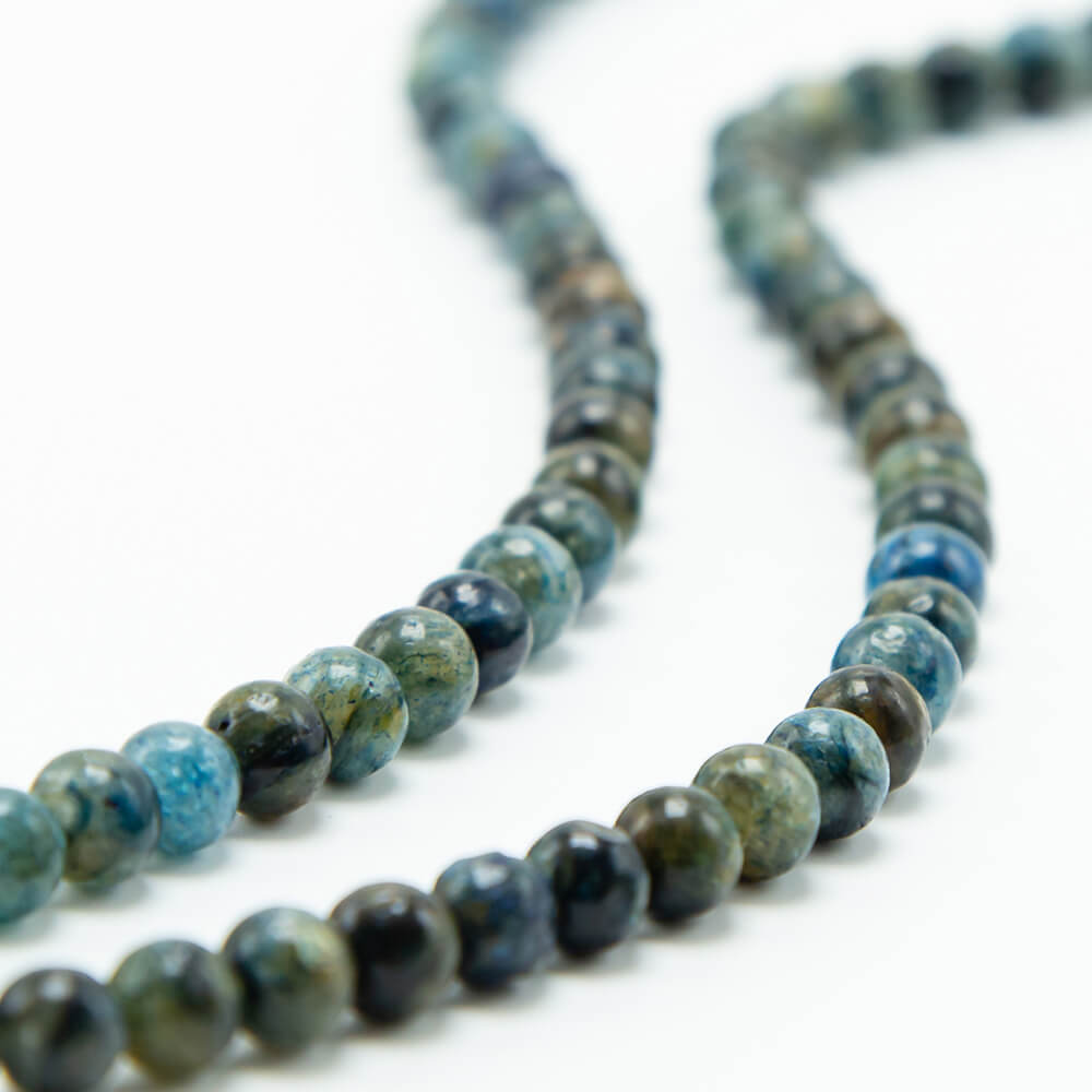 Blue Phlogopite Round Beads