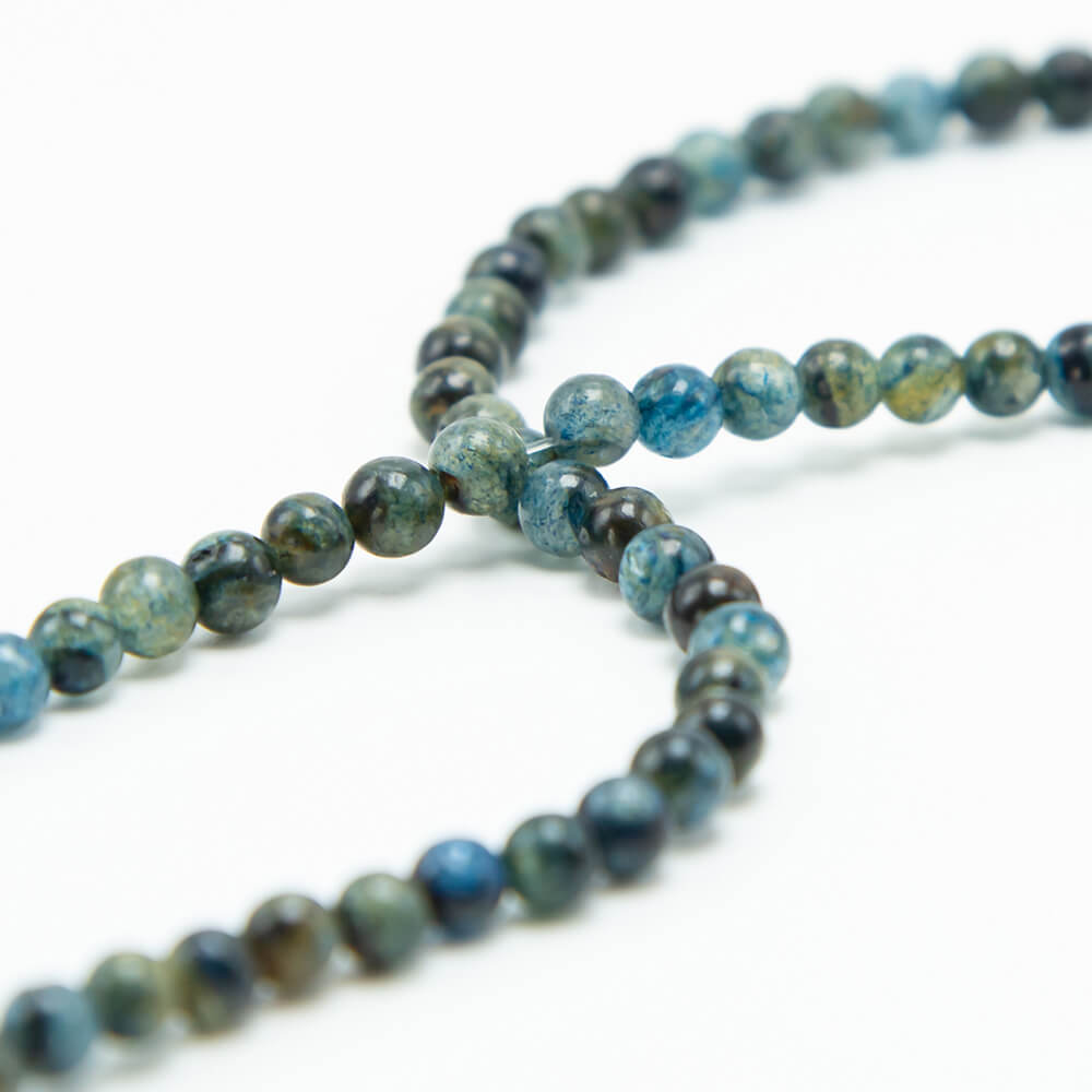 Blue Phlogopite Round Beads