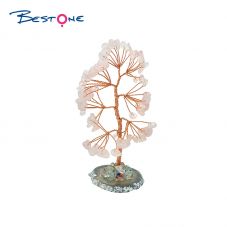 Gemstone Lucky Tree Agate Plate Base