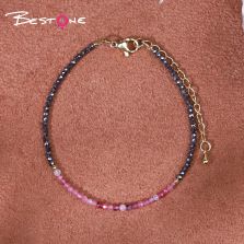 Bracelet - Material - faceted bead -2.5mm+ Hemitite - faceted bead - Gun black -2mm-18+5.5cm Bracelet - Material - faceted bead -2.5mm+ Hemitite - faceted bead - Gun black -2mm-18+5.5cm