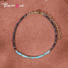 Bracelet - Material - faceted abacus bead -2.5*3mm+ Hemitite - faceted bead - Gun black - 2m-18 +5.5cm Bracelet - Material - faceted abacus bead -2.5*3mm+ Hemitite - faceted bead - Gun black - 2m-18 +5.5cm