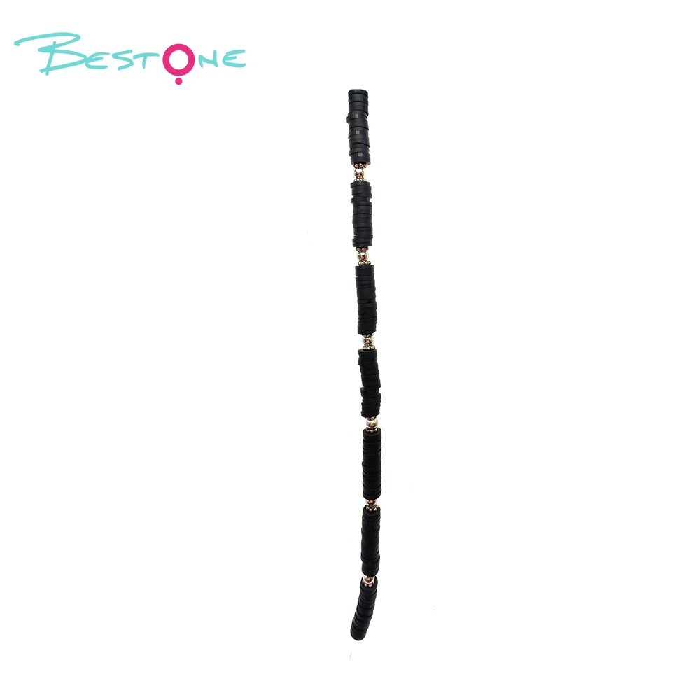 Bestone Stock Wholesale DIY Loose 3x8mm 7 Inches Beads Colored Clay beads Set