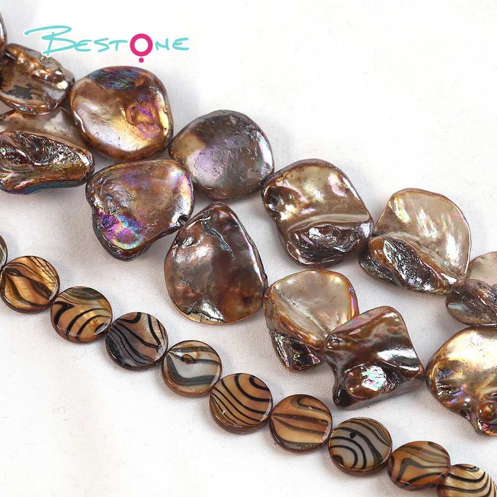 Bestone Wholesale Low Price Loose Beads 12 Inches 8mm Natural Shapes Mixed Beads Set