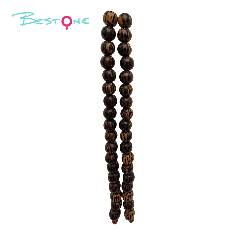 Bestone Low Price Stock Wholesale DIY Accessories Chestnut Brown Mixed Special Shaped Wooden Beads Sets