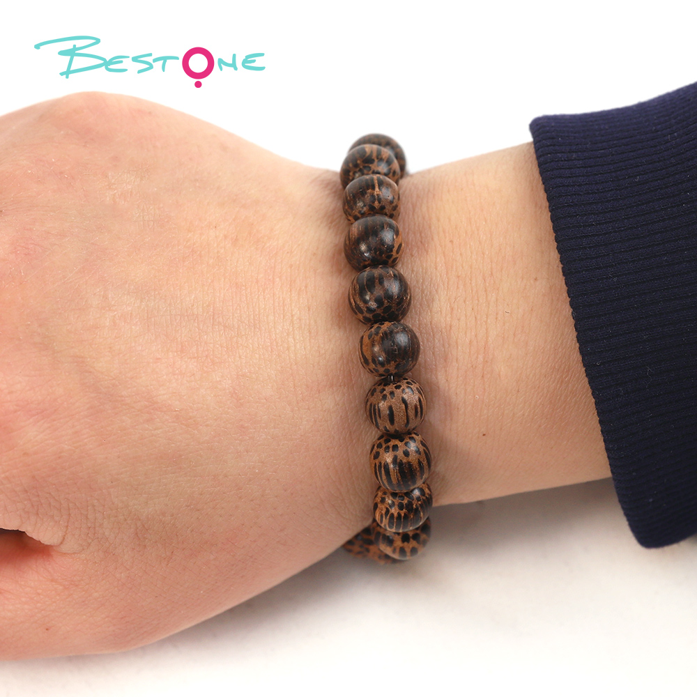 Bestone Low Price Stock Wholesale DIY Accessories Chestnut Brown Mixed Special Shaped Wooden Beads Sets
