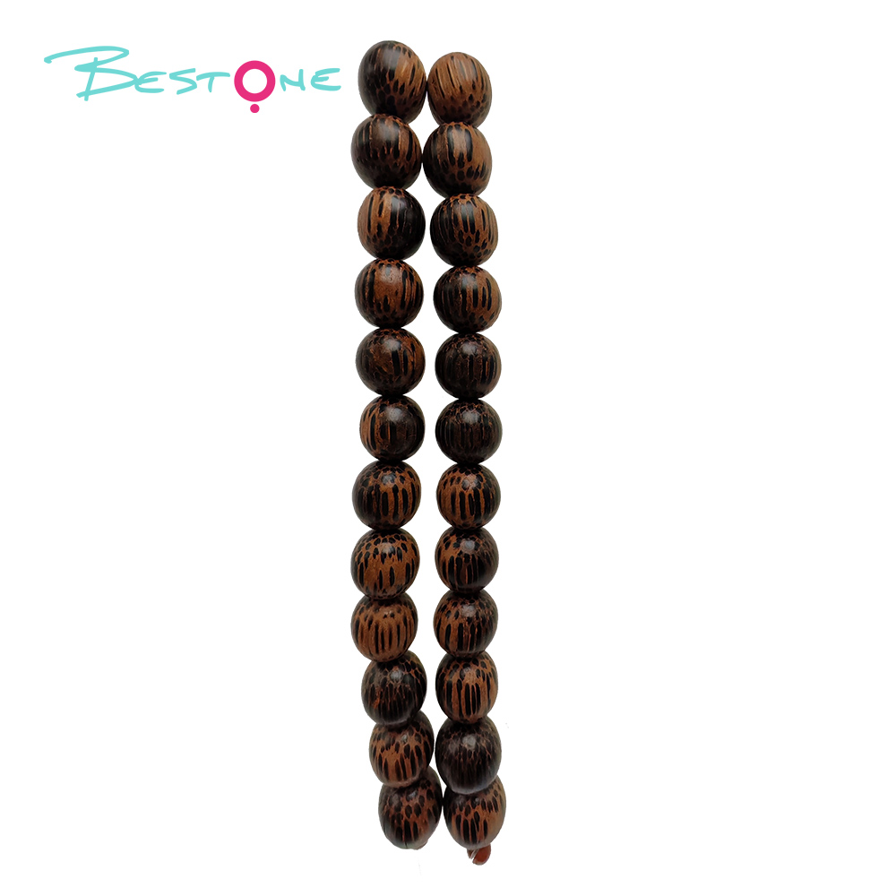 Bestone Low Price Stock Wholesale DIY Accessories Chestnut Brown Mixed Special Shaped Wooden Beads Sets