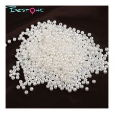 Plastic Imitation Pearl Beads Assortment Various Sizes & Colors