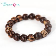 Bestone Natural Bodhi Round Beads with Abacus Beads