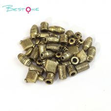 Mixed-Plating Acrylic CCB Beads Set Black Washed Finish, Various Shapes & Styles