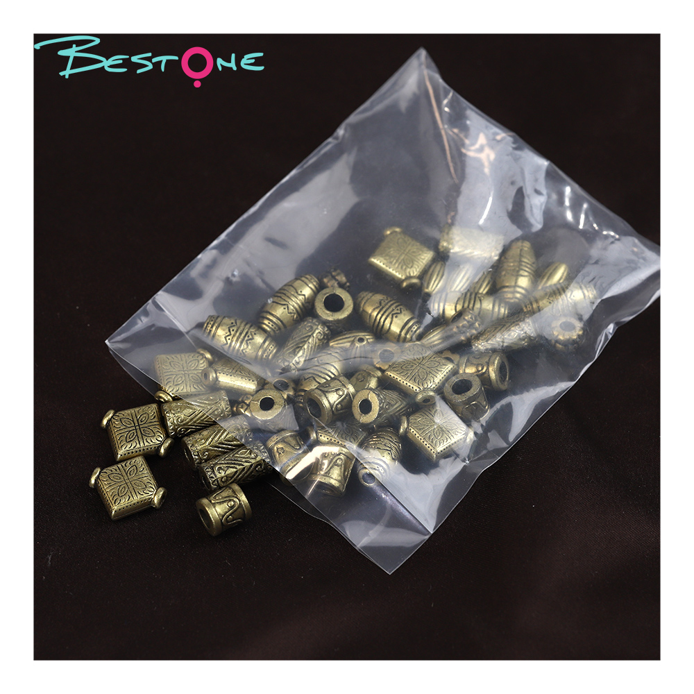 Mixed-Plating Acrylic CCB Beads Set Black Washed Finish, Various Shapes & Styles