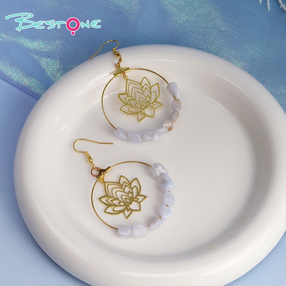 Lotus Radiance Crystal Hoop Earrings – 7cm