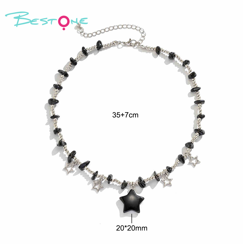 Starlight Guardian Energy Stone Pendant – Healing Crystal & Seven Chakra, 35+7cm