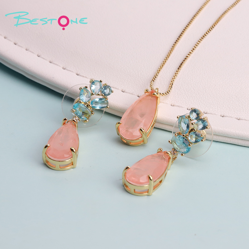Fusion Art Glass Jewelry Set – Earrings & Necklace