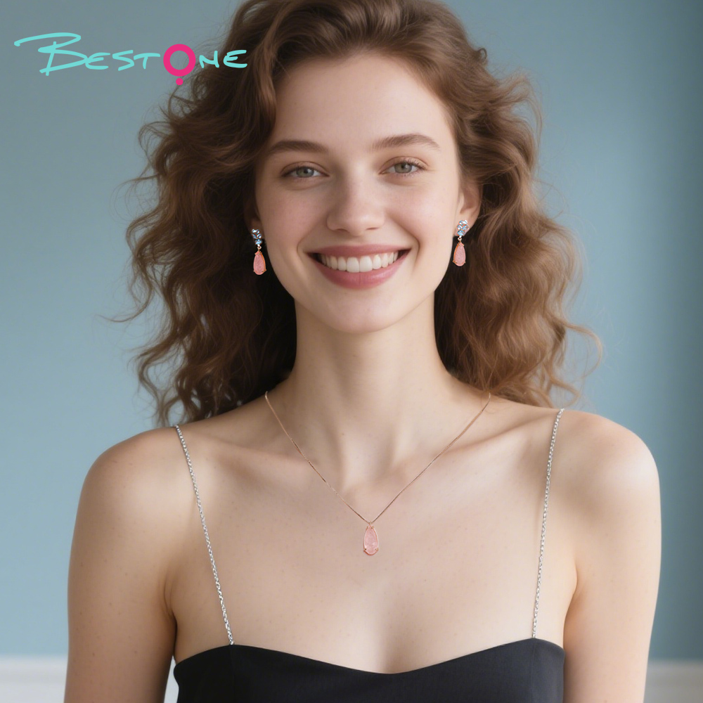 Fusion Art Glass Jewelry Set – Earrings & Necklace