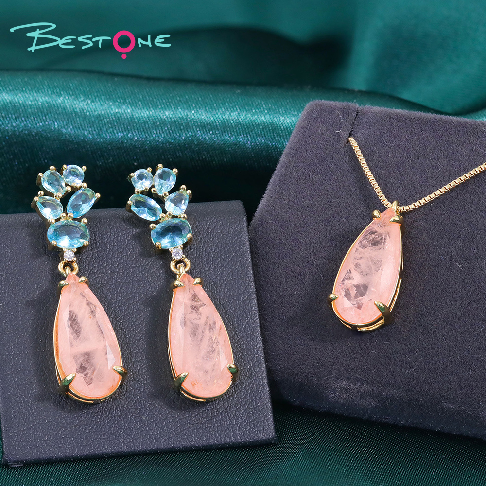 Fusion Art Glass Jewelry Set – Earrings & Necklace