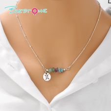 Zodiac Spirit Crushed Stone Necklace – 41cm