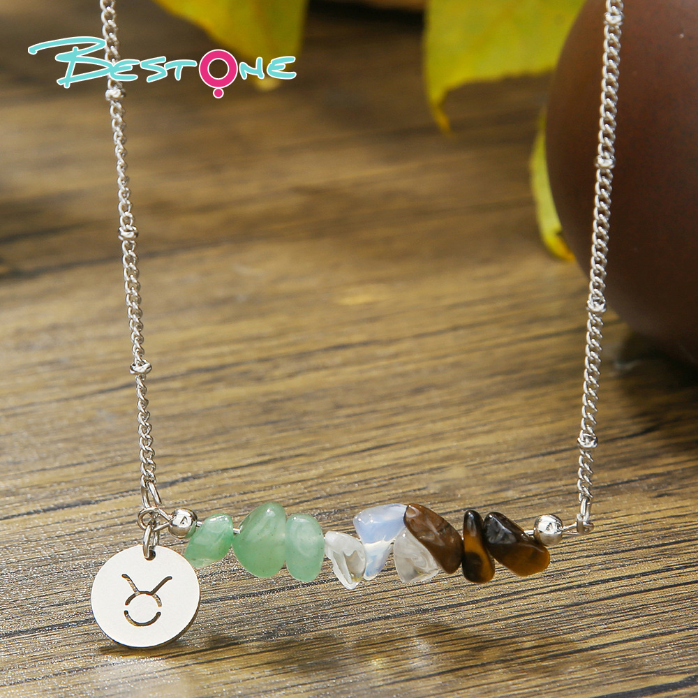 Zodiac Spirit Crushed Stone Necklace – 41cm