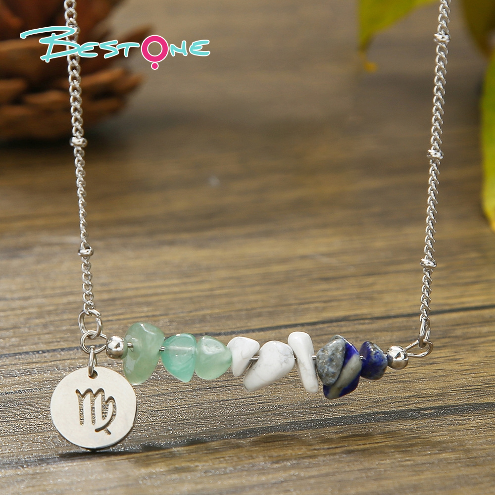 Zodiac Spirit Crushed Stone Necklace – 41cm