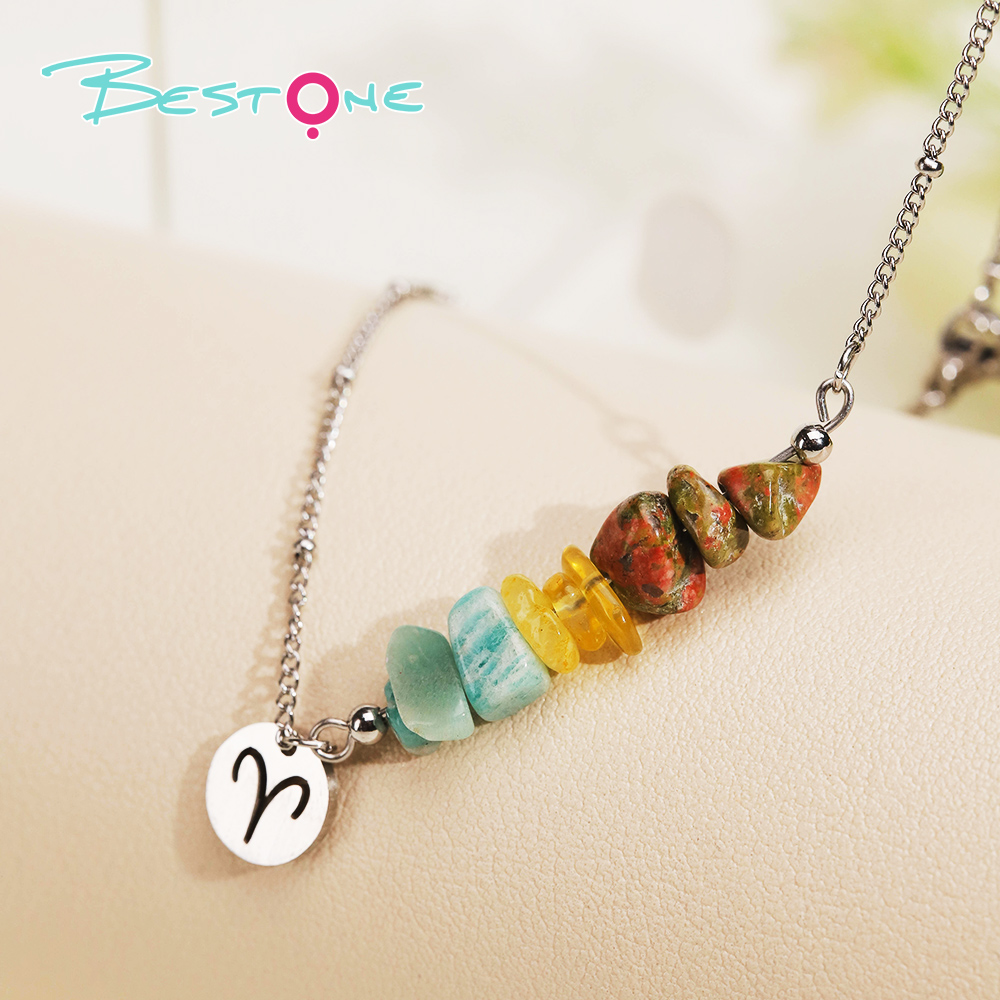 Zodiac Spirit Crushed Stone Necklace – 41cm