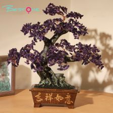 Gemstone Trees with Resin Base – 29×27cm Citrine, Amethyst, Rose Quartz
