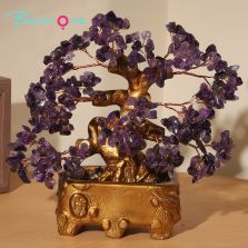 Gemstone Trees with Resin Base – 23×23cm