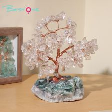 Gemstone Trees on Fluorite Base – 16×15cm