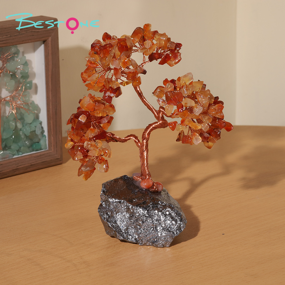 Gemstone Trees on Terahertz Stone Base – 13×7cm & 20×9cm