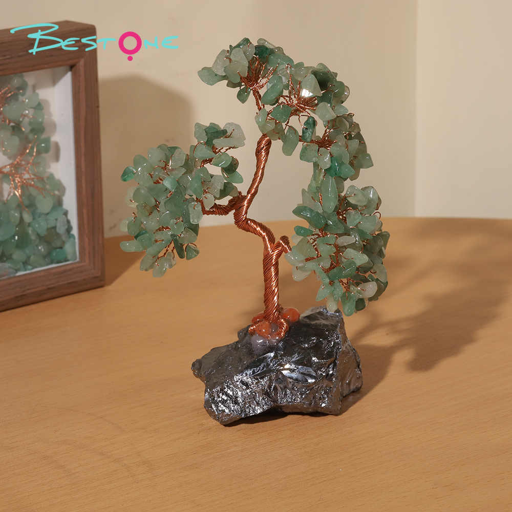Gemstone Trees on Terahertz Stone Base – 13×7cm & 20×9cm