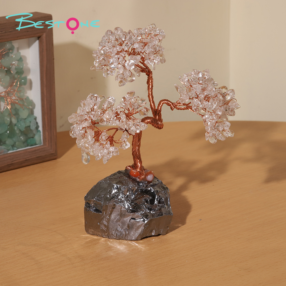 Gemstone Trees on Terahertz Stone Base – 13×7cm & 20×9cm