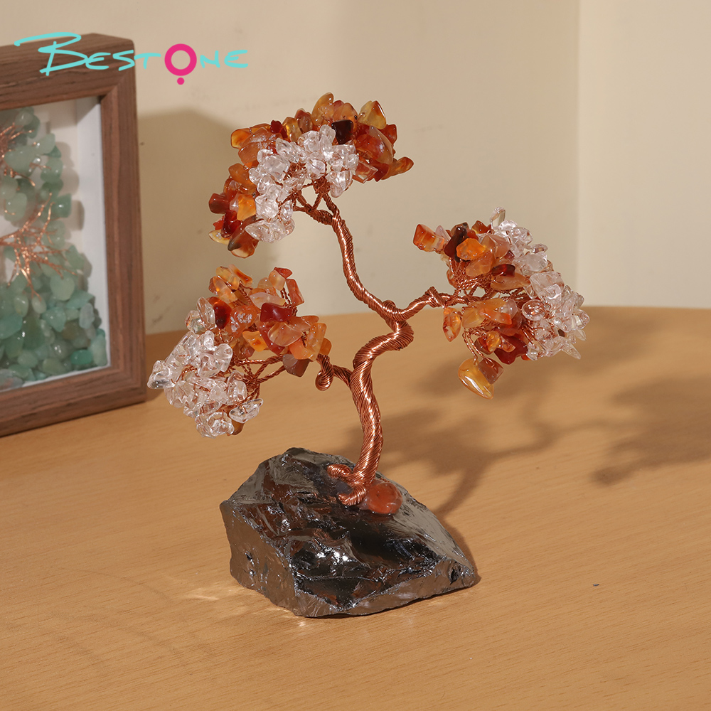 Gemstone Trees on Terahertz Stone Base – 13×7cm & 20×9cm