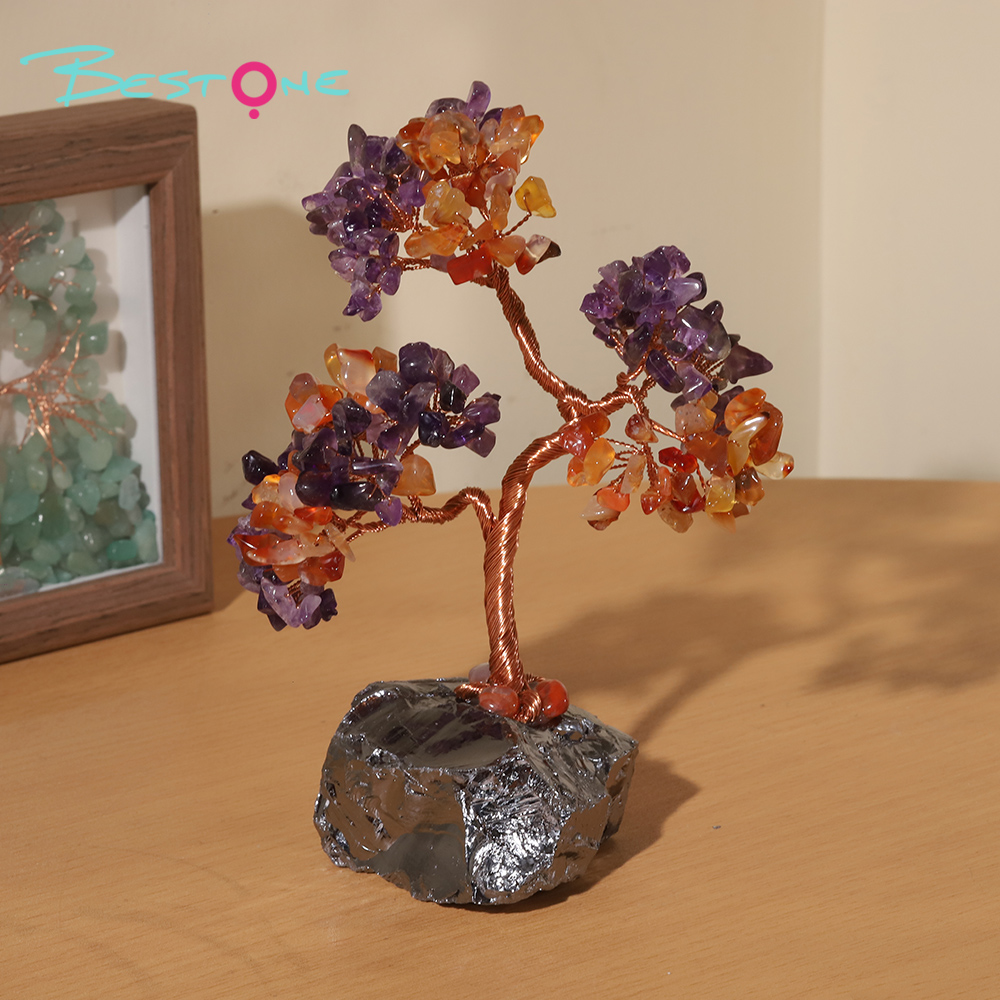 Gemstone Trees on Terahertz Stone Base – 13×7cm & 20×9cm