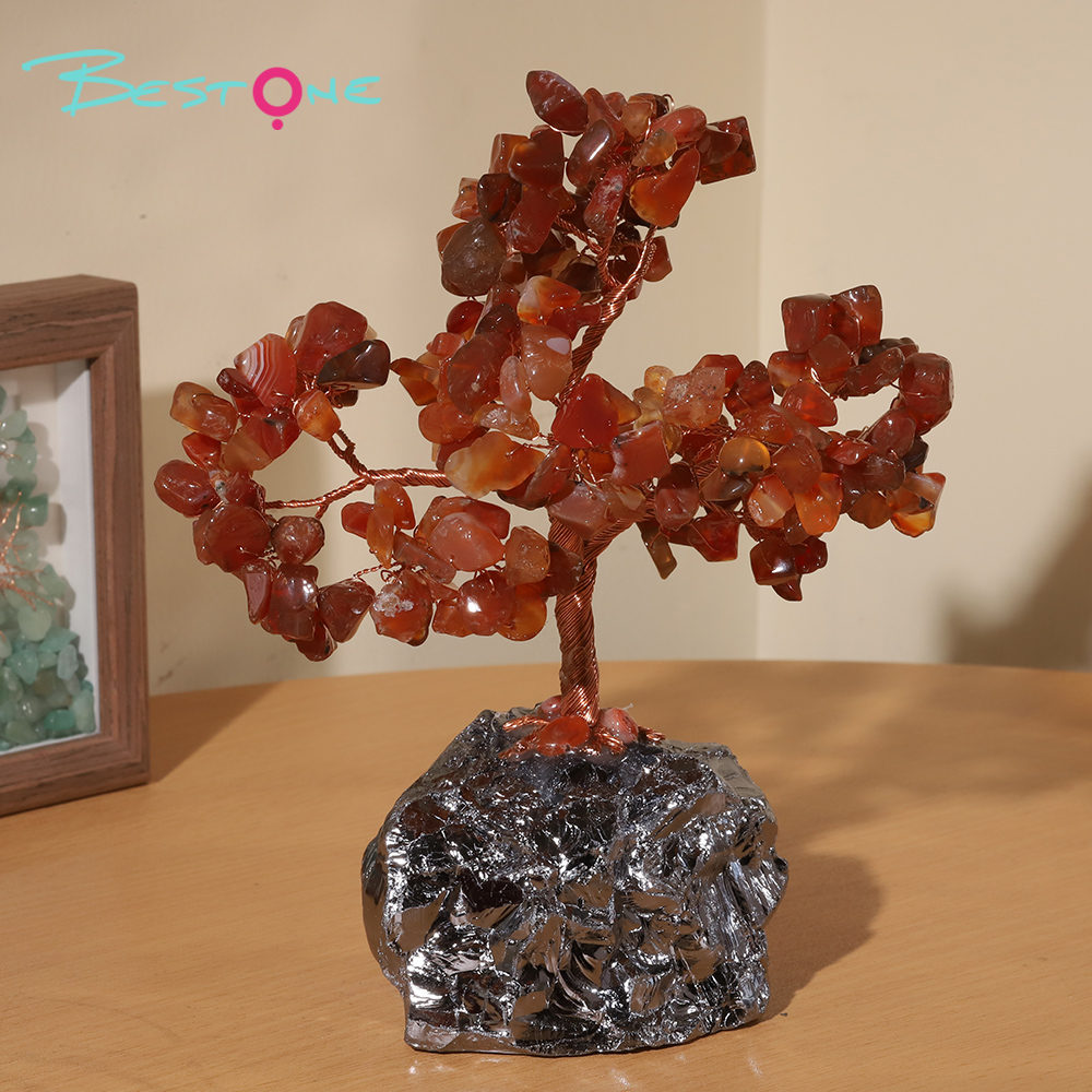 Gemstone Trees on Terahertz Stone Base – 13×7cm & 20×9cm