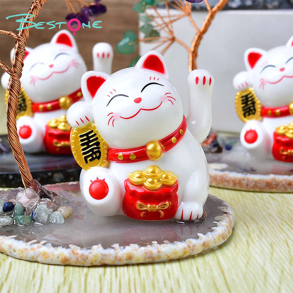 Crystal Fortune Series – Gemstone Tree Ornaments with Lucky Charms