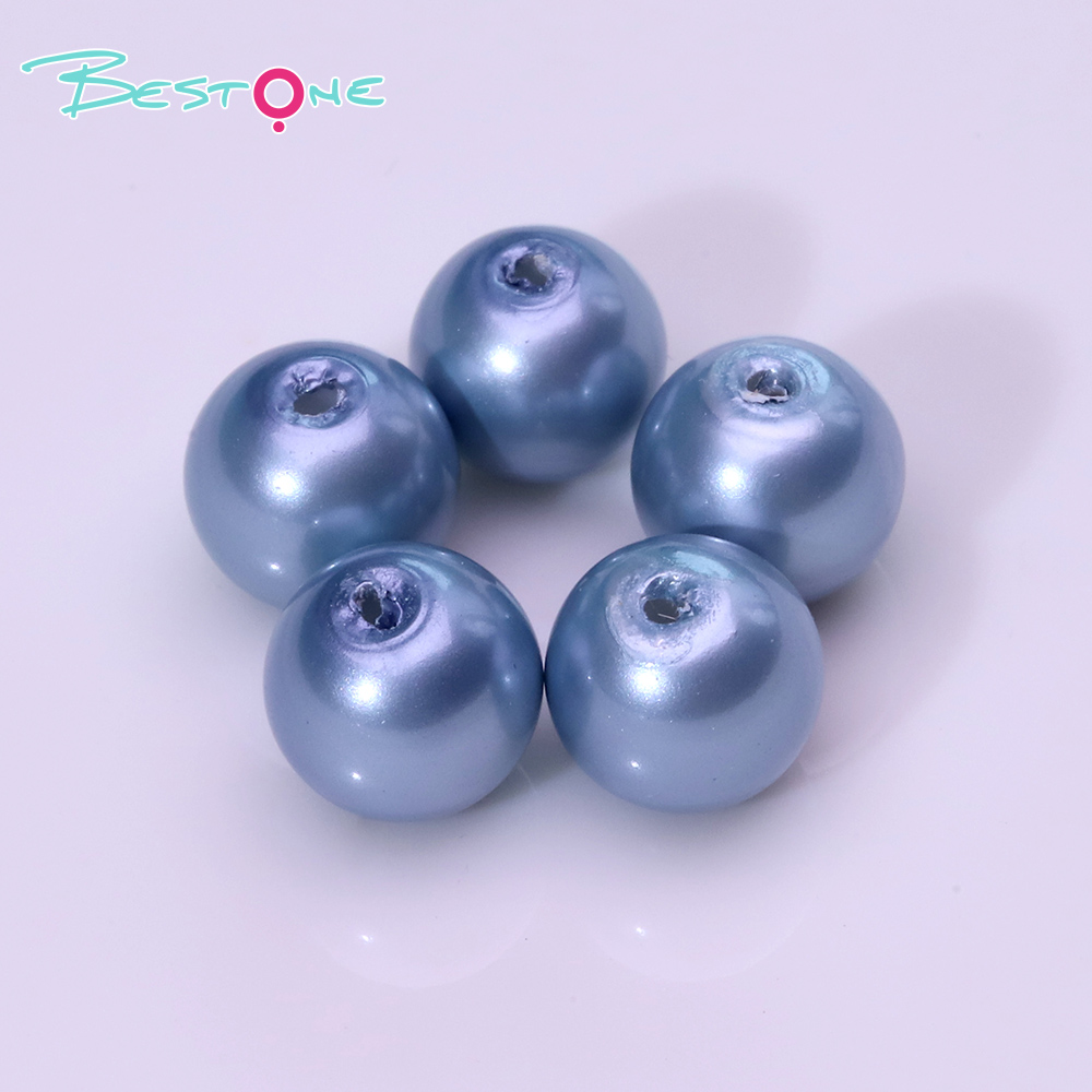 6 mm Mixed‑Color Drilled Plastic Beads