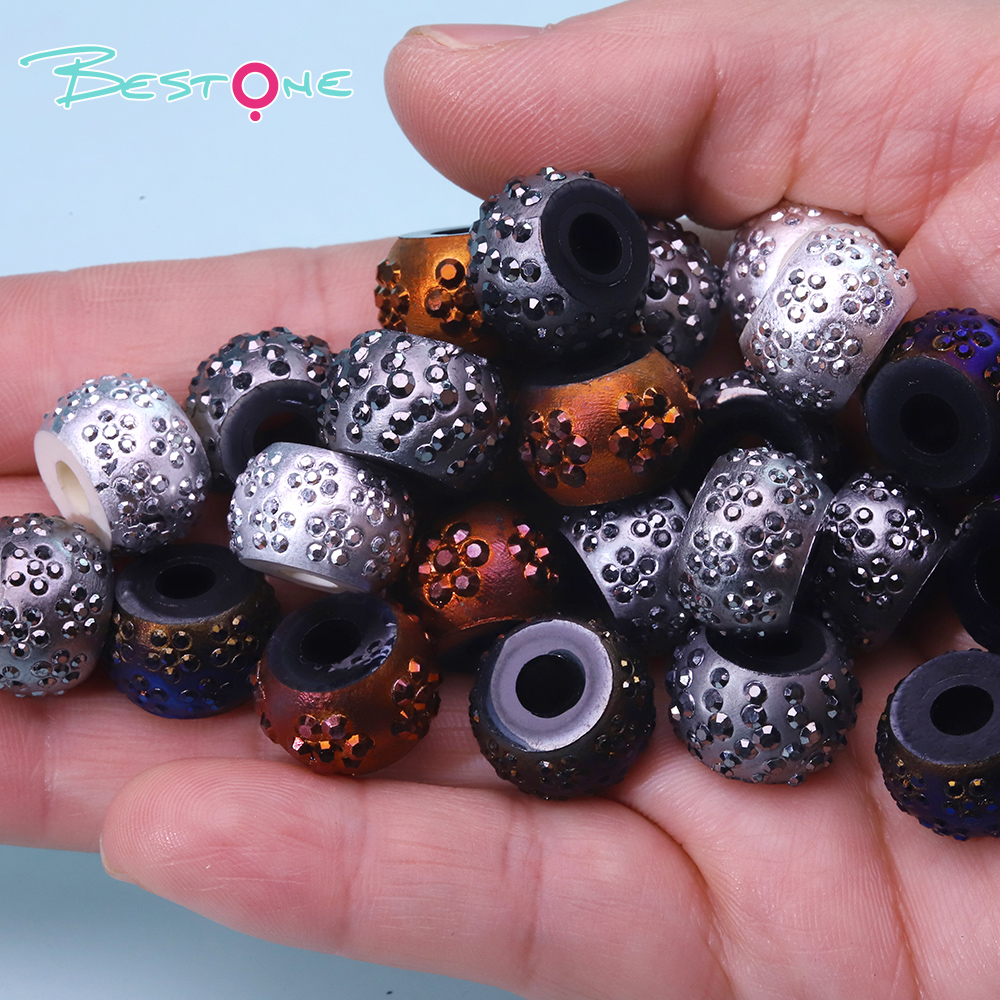 Resin Imitation Mineral Irregular‑Shape Beads, 10×15 mm