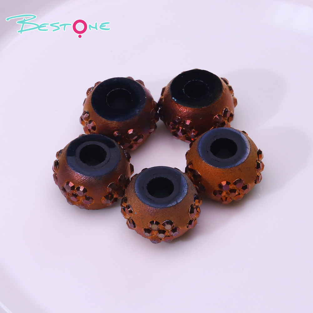 Resin Imitation Mineral Irregular‑Shape Beads, 10×15 mm