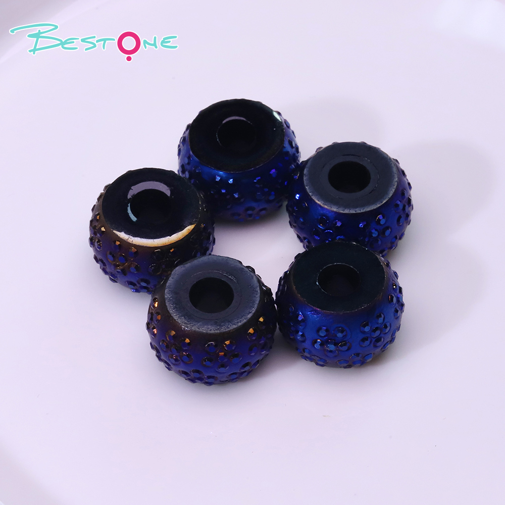 Resin Imitation Mineral Irregular‑Shape Beads, 10×15 mm
