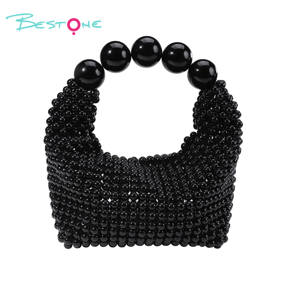 Customizable Woven Beaded Handbag – Pillow Shape – 15×7×12cm – Multiple Colors Available