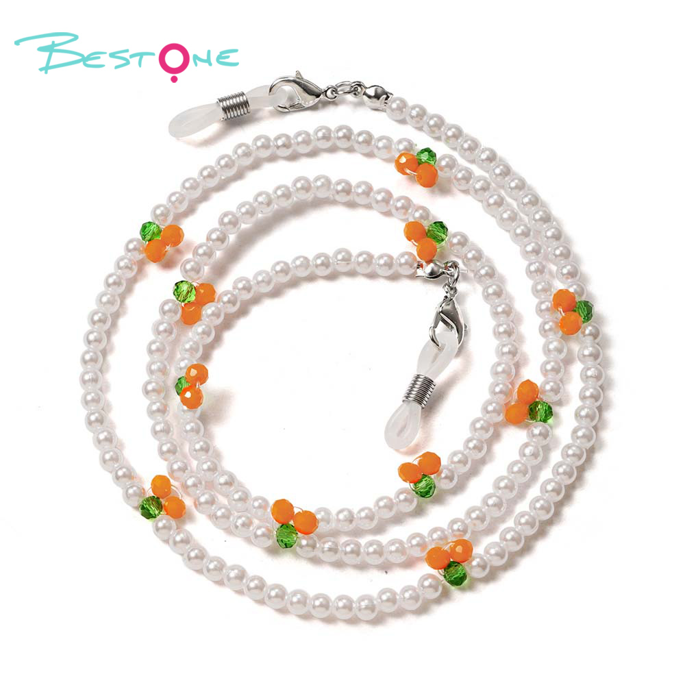 Cherry Beaded Eyeglass Chain – Handcrafted Acrylic – 70cm – Color Variants Available