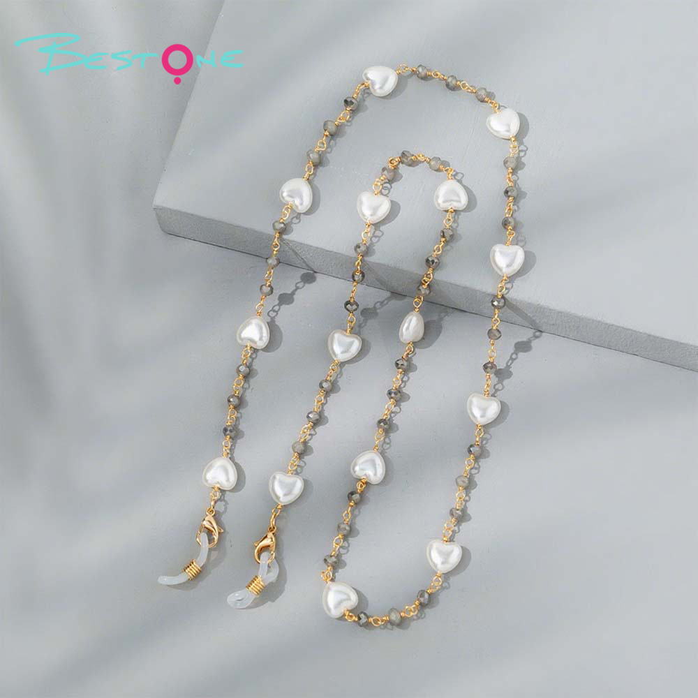 Multifunctional Beaded Chain – Crystal Glass + Acrylic + CCB – 72cm – Assorted Colors