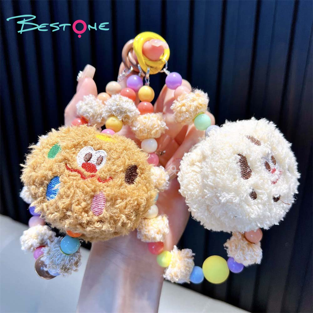 Acrylic Beaded Phone Charm – Cookie & Pom-Pom Theme – 11 Inches – Multi Colors Available