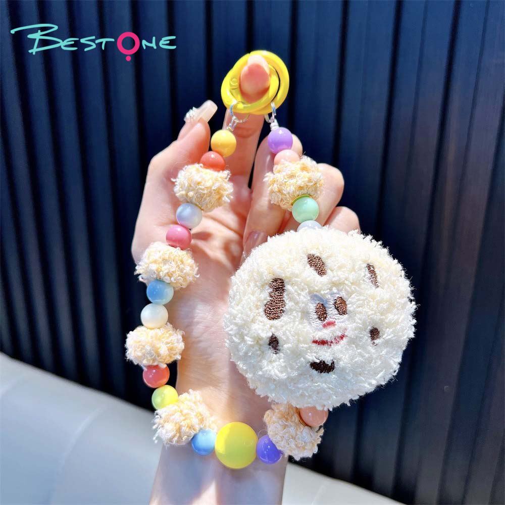 Acrylic Beaded Phone Charm – Cookie & Pom-Pom Theme – 11 Inches – Multi Colors Available