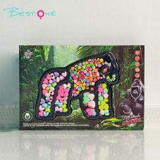 DIY Kids Bracelet Bead Kit – Acrylic – Animal Themes – 17×25cm Box